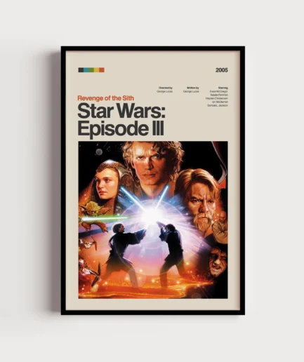 Star Wars: Episode III: Revenge of the Sith Retro Film Posteri