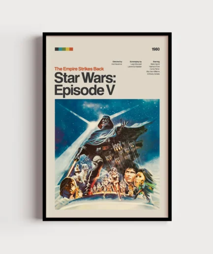 Star Wars: Episode V - The Empire Strikes Back Retro Film Posteri