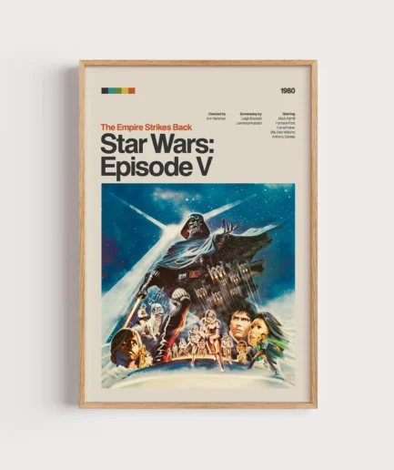 Star Wars: Episode V - The Empire Strikes Back Retro Film Posteri