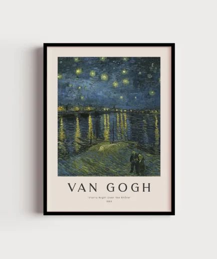 Vincent van Gogh – Starry Night Over the Rhône Poster Baskı ✨