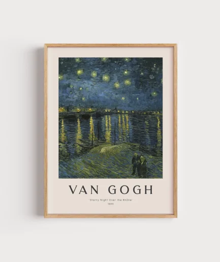Vincent van Gogh – Starry Night Over the Rhône Poster Baskı ✨