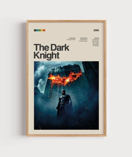 The Dark Knight Retro Film Posteri
