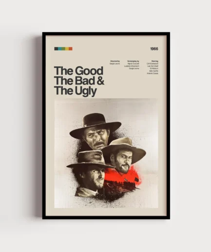 The Good, The Bad, The Ugly Retro Film Posteri
