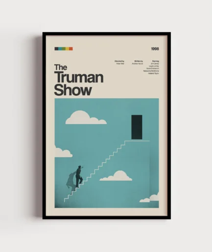 The Truman Show Retro Film Posteri